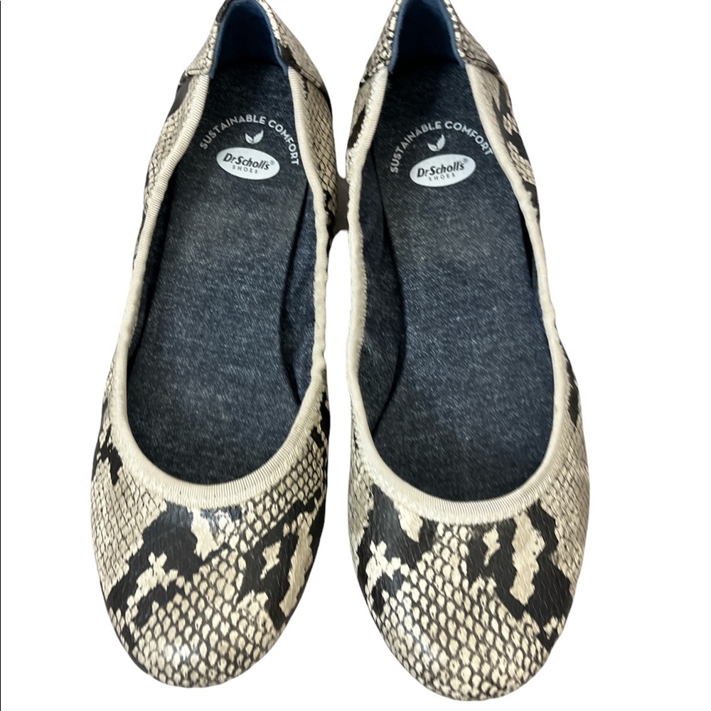Dr Scholls No Chill Size 7 Brown Snake Print Slip On Be Free Comfort Shoe - Picture 3 of 11
